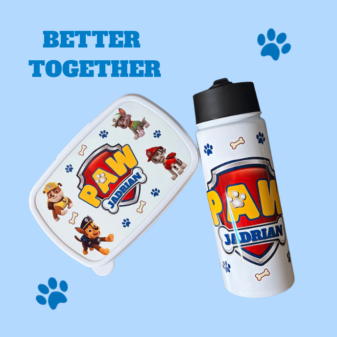Bottle and Container set Personalized
