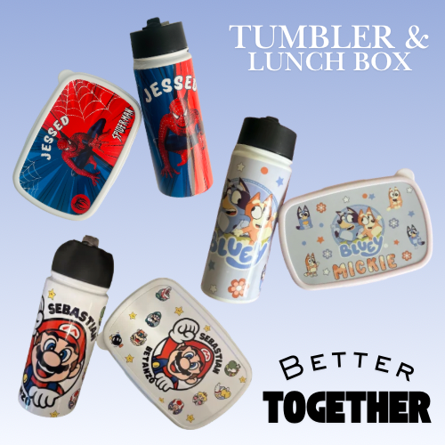 Bottle and Container set Personalized