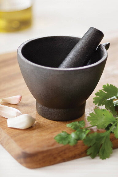 Cast Iron Mortar & Pestle 3.9x2.6"