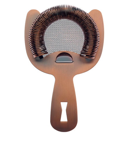 Fine Mesh Spring Strainer, Copper