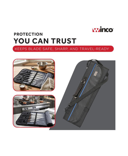 8 Slot Knife Roll Winco