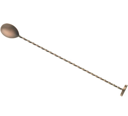 12" Bar Spoon w/ Muddler, Copper