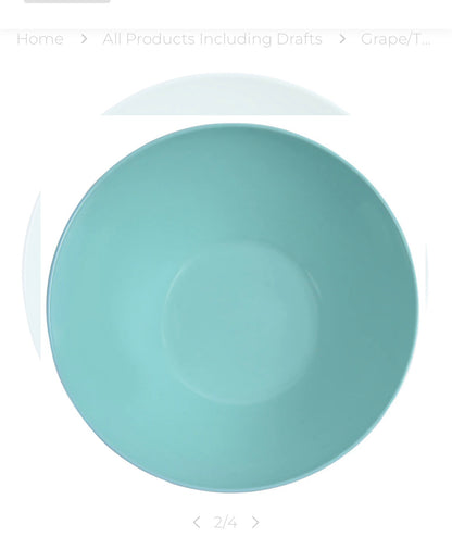 12.5 Salad Bowl, Grape/ Turquoise