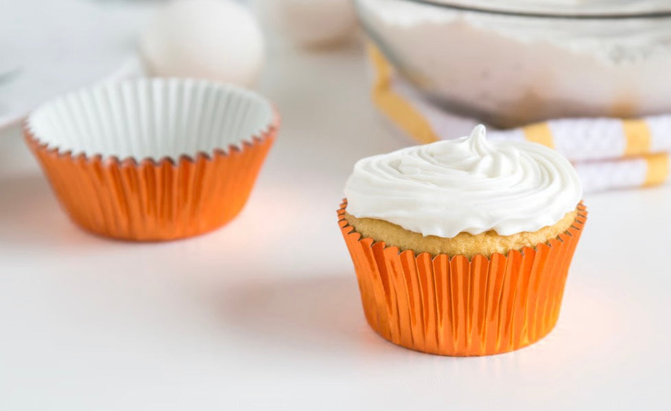 Foil Bake Cups Orange /32 Pcs