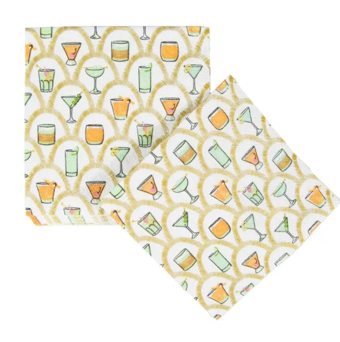 Cocktail Napkins, Deco Cocktails
