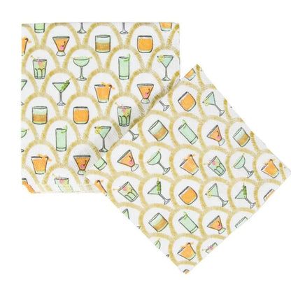 Cocktail Napkins, Deco Cocktails