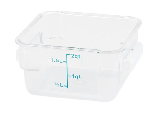 2 Qt Sq. Storage Bin Translucent