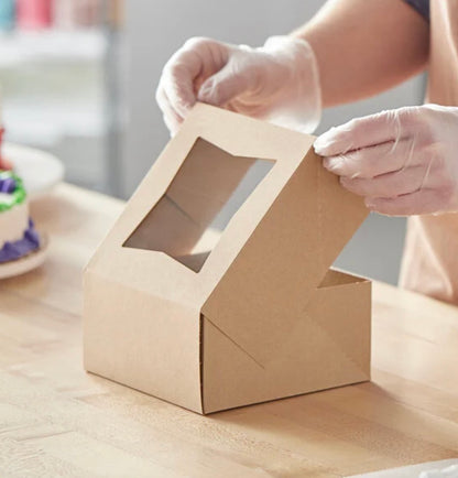 Kraft Cake Box, 6"x6"x3"