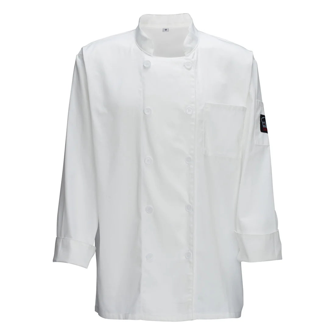 Universal Fit White Medium Chef Jacket LS