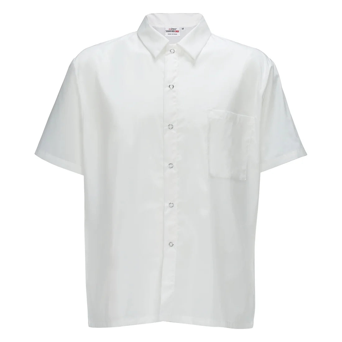 Snap Button Shirt White Medium