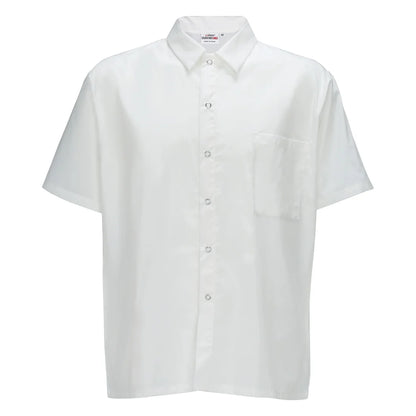 Snap Button Shirt White Medium