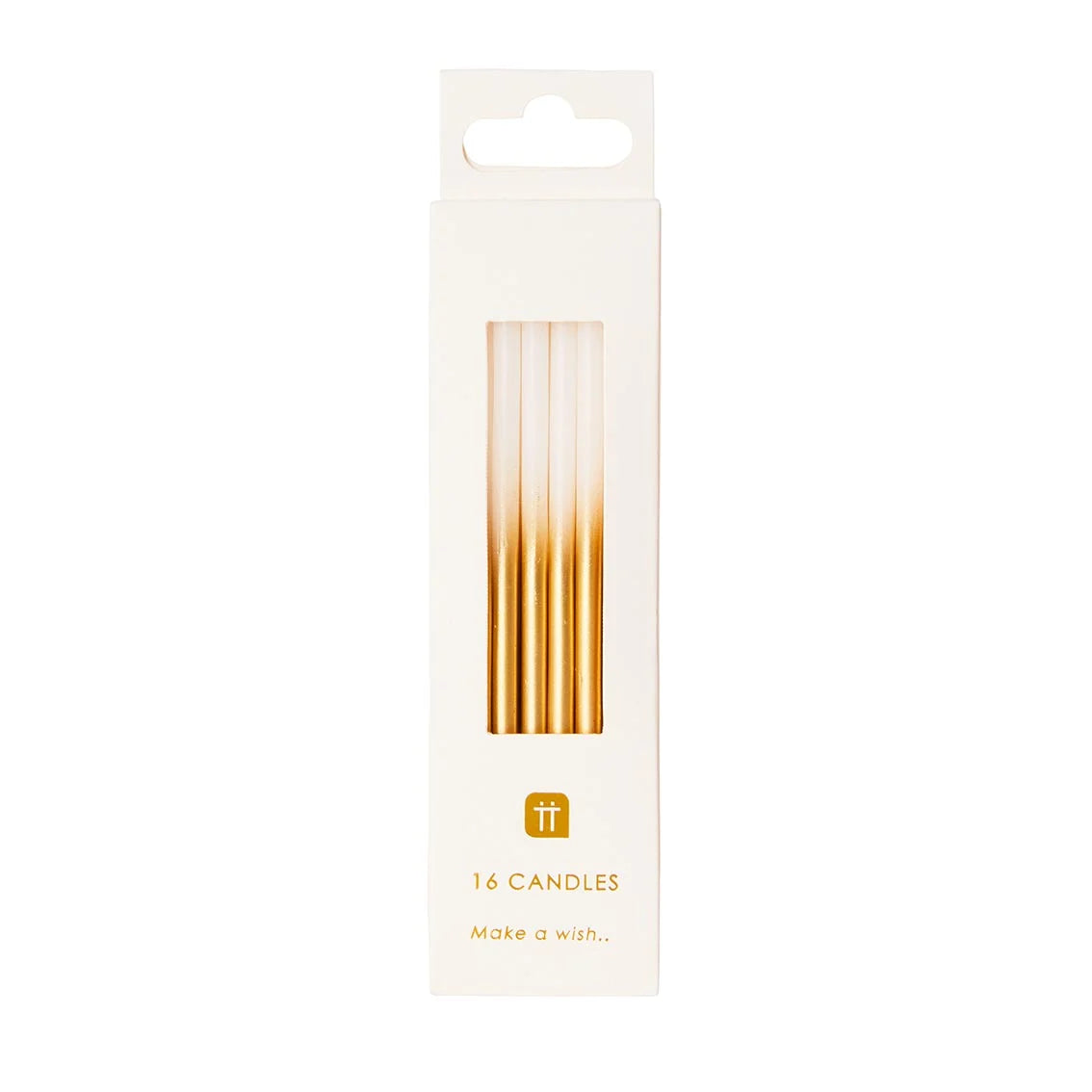 Gold Ombre Candles, 16ct