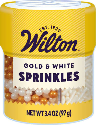 6 Cell, Pearlized Gold Sprinkles Mix