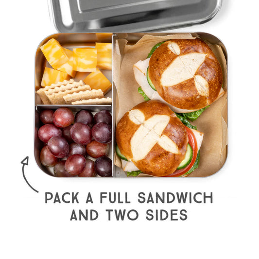 LunchBots Trio Bento Box, Aqua Dots