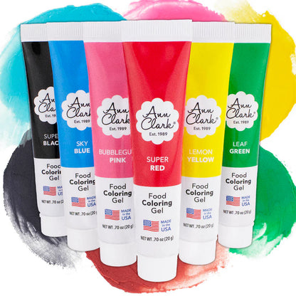 Ann Clark Food Coloring Gel, 6-pack