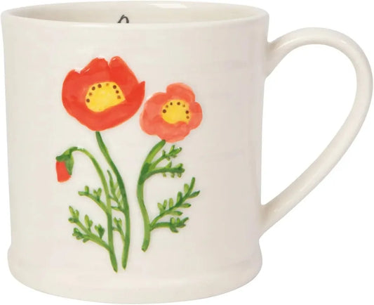 Floral Poppy Mug
