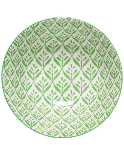 6" Bowl Green Leaf