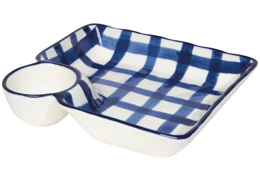 Dip N' Dish Plate, Grid