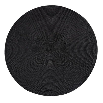 15" Braided Placemat, Black