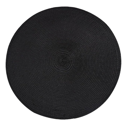 15" Braided Placemat, Black