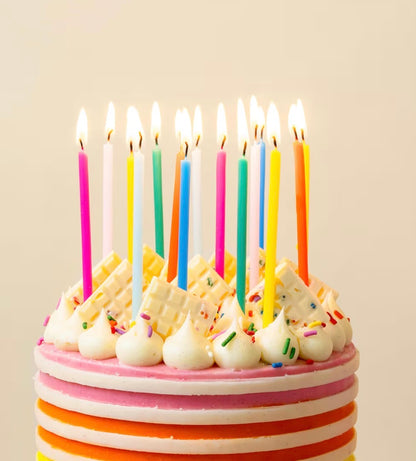 Tall Rainbow Birthday Candles