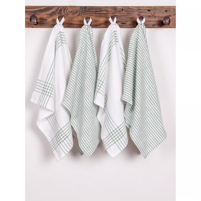 Monaco Kitchen Towels, Mineral Green