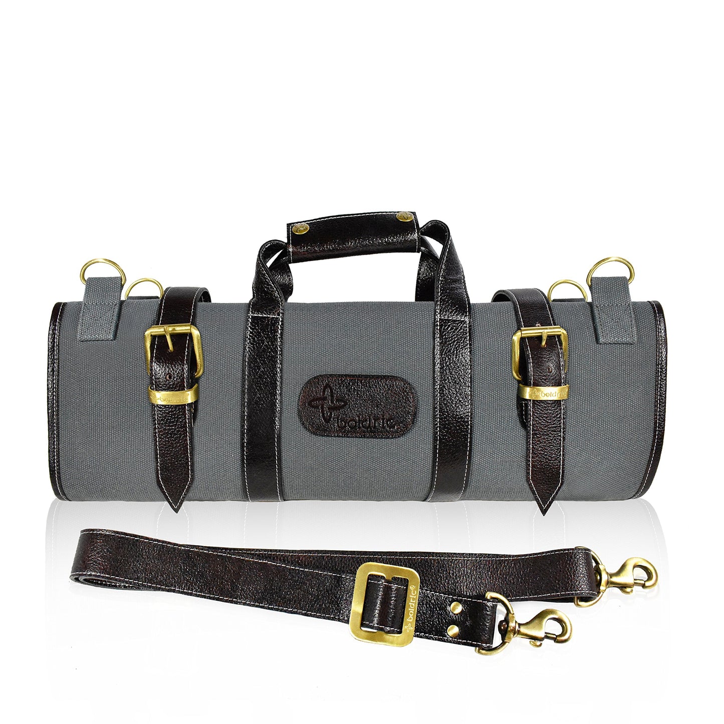 17 Pocket Canvas Knife Roll Abalone