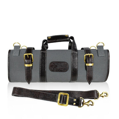 17 Pocket Canvas Knife Roll Abalone