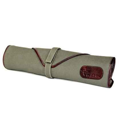 6 Slot Canvas Knife Roll Green