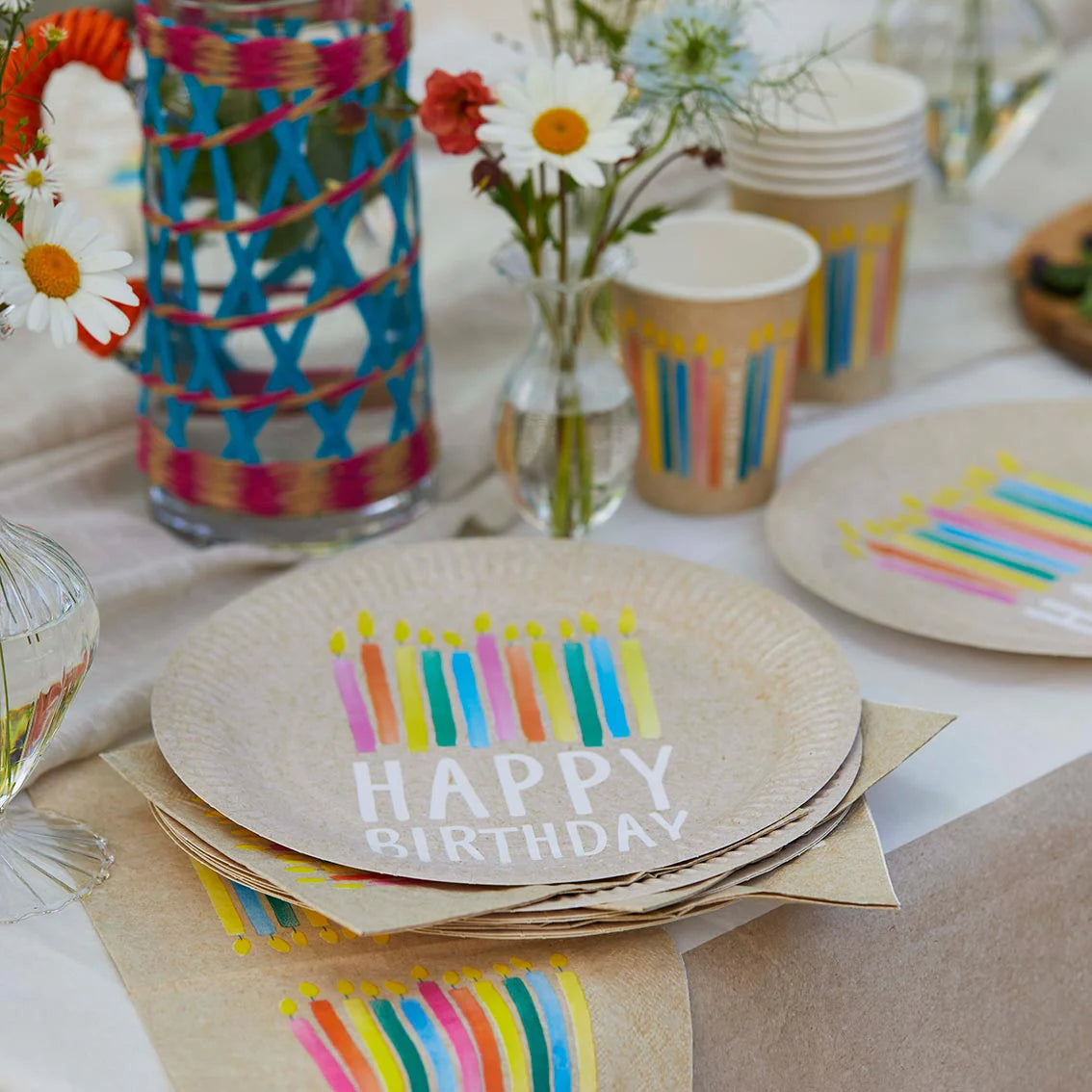Happy Birthday Paper Plates, 10pk