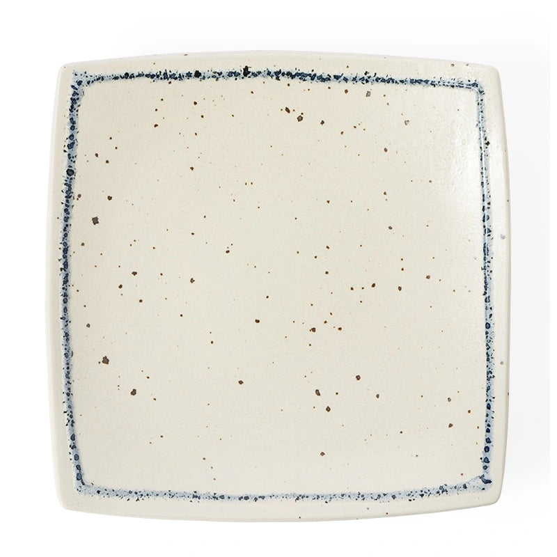 Square Plate w/ Lines 7.5"