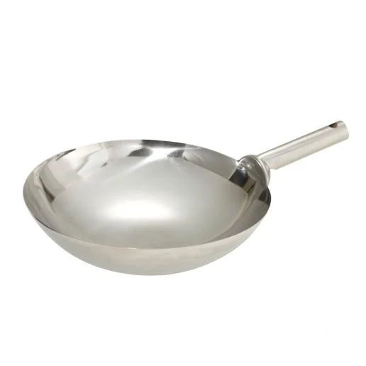 SS Welded Wok Rounded Bottom 16