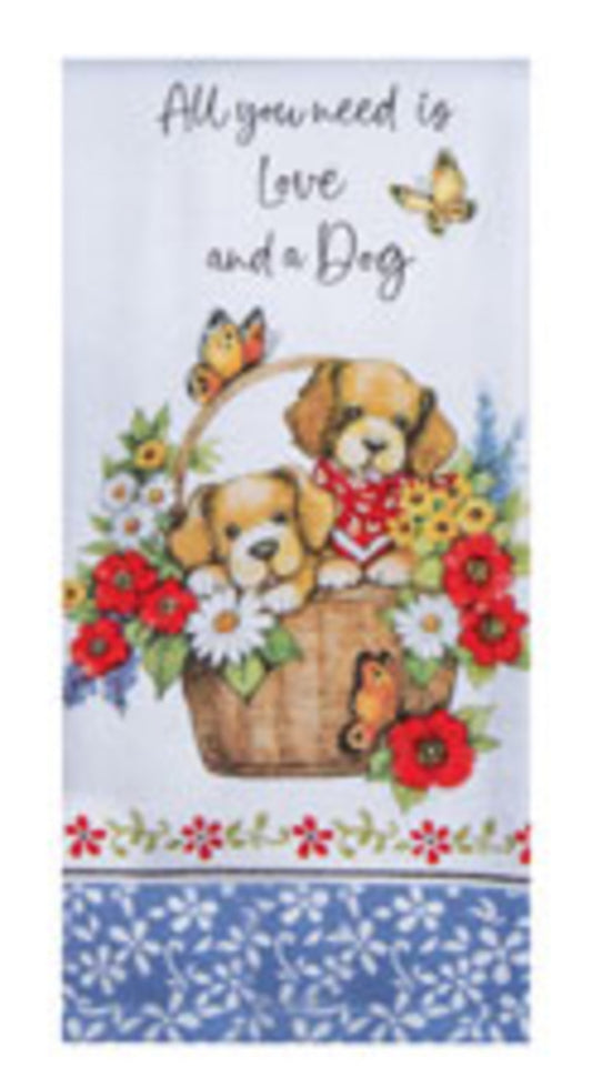 Dual Purpose Towel, Love A Dog