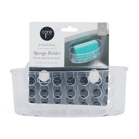 Sink Sponge Holder with Suction Cups - Clear