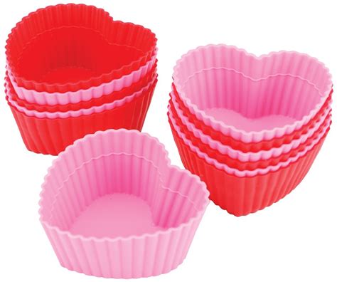 Silicone Bake Cups, Hearts