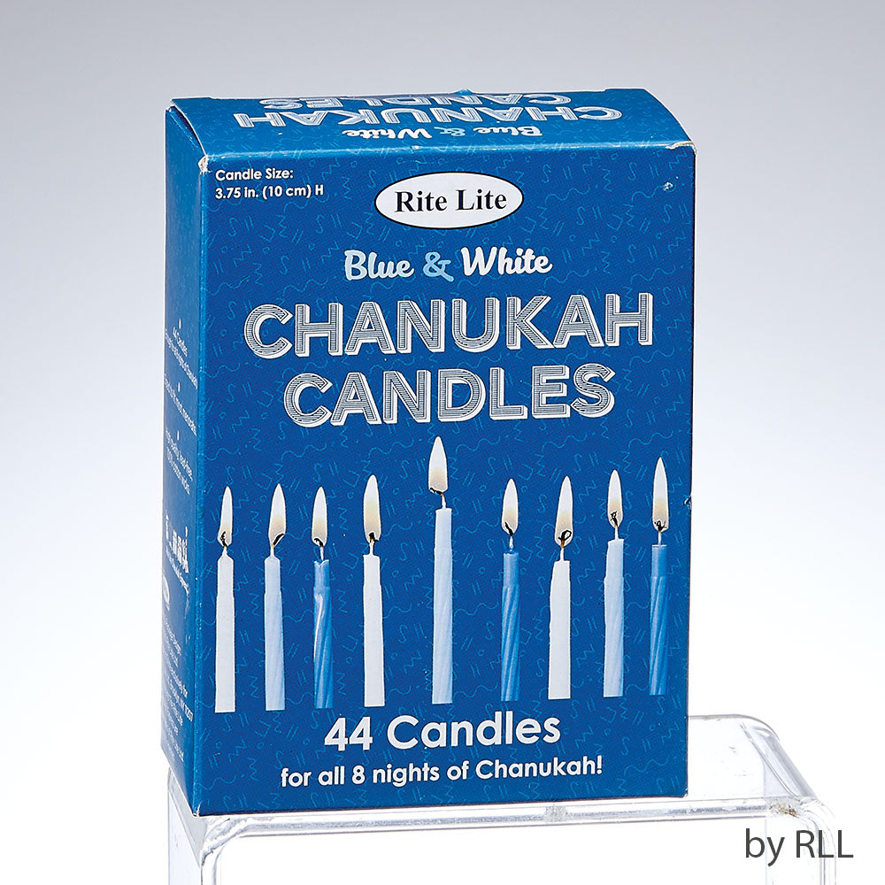 Chanukah Candles Blue/White 44