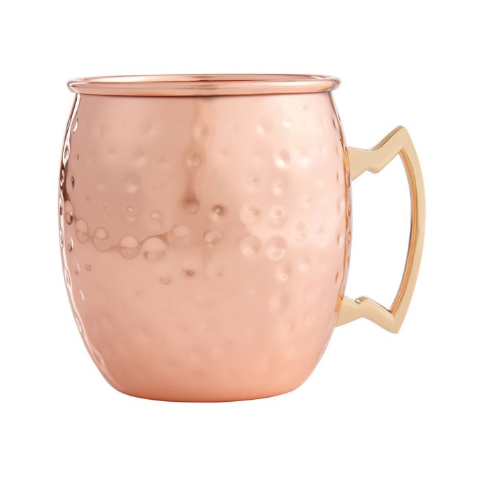 Copper Hammered Mug 16oz