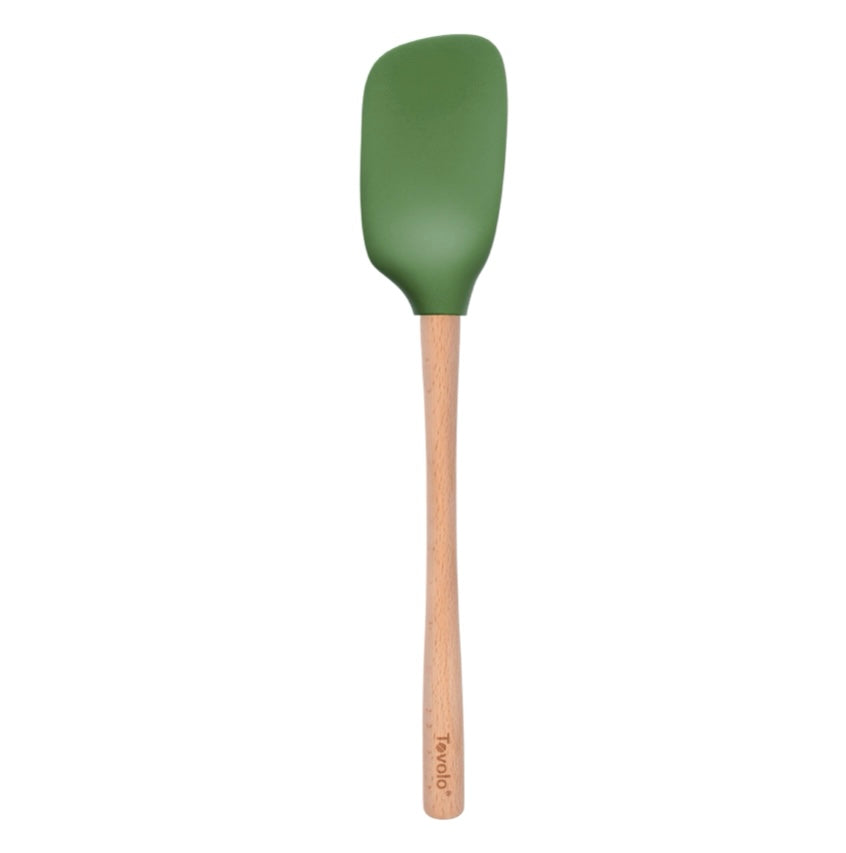 Green Wood Handle Spoonula
