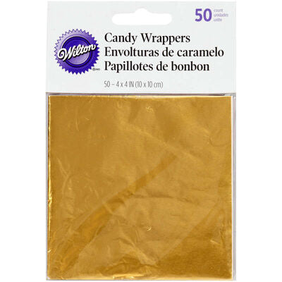 Gold Candy Wrappers ct/50