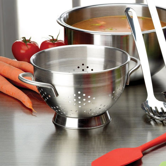 8" S/S Colander- 2 Qt