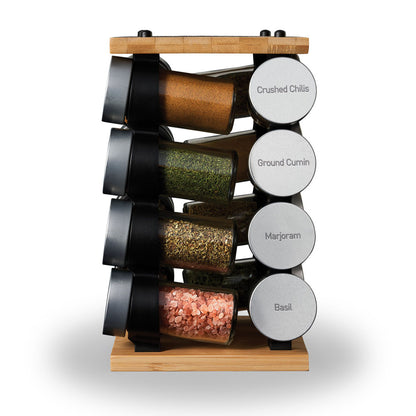 Bamboo 16 Jar Spice Carousel