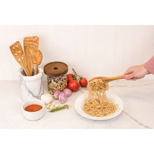 Load image into Gallery viewer, Olivewood Spaghetti  Spoon 12&quot;

