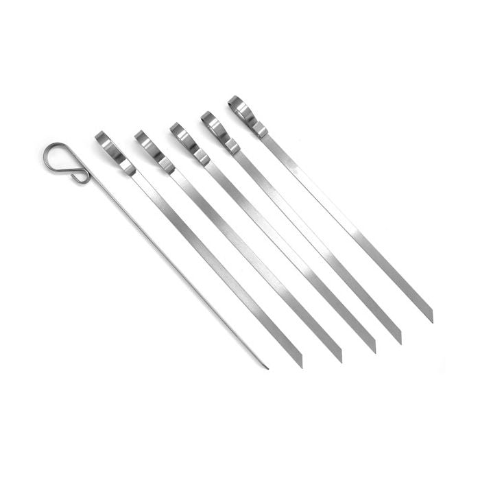 SS Flat Skewer Set/6