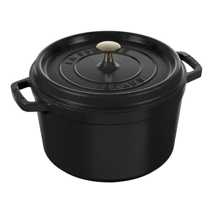 Staub 5 Qt Tall Cocotte Black