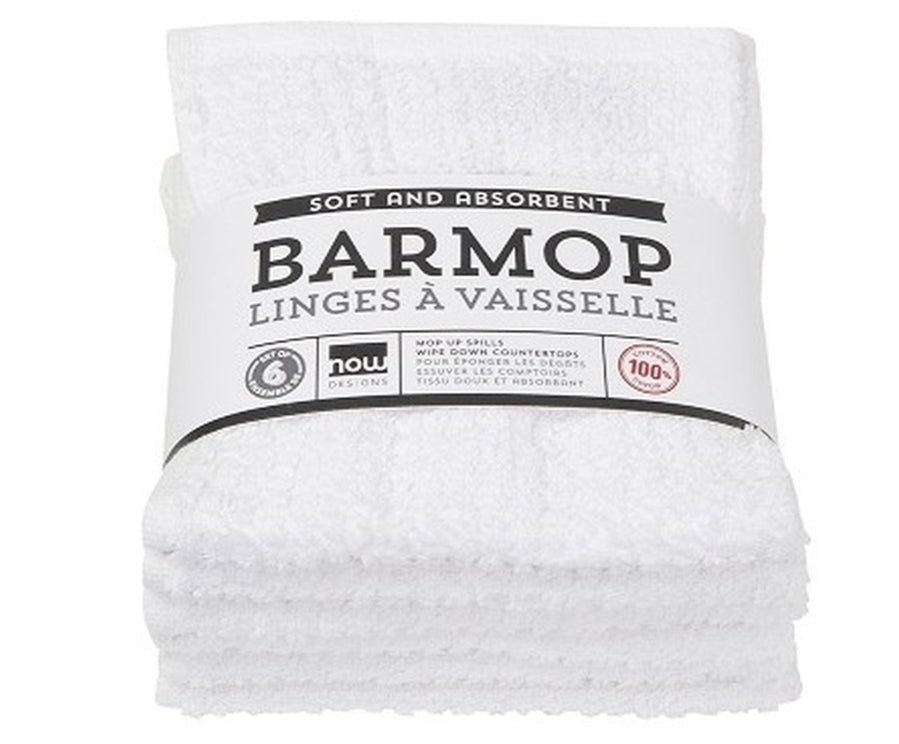 Small Barmop Towels- White