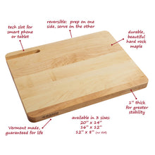 Load image into Gallery viewer, Cutting Board w Tech Slot 20x14
