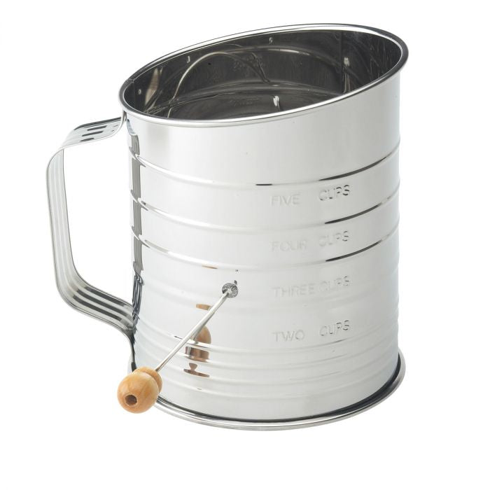 5 Cup Crank Sifter ss