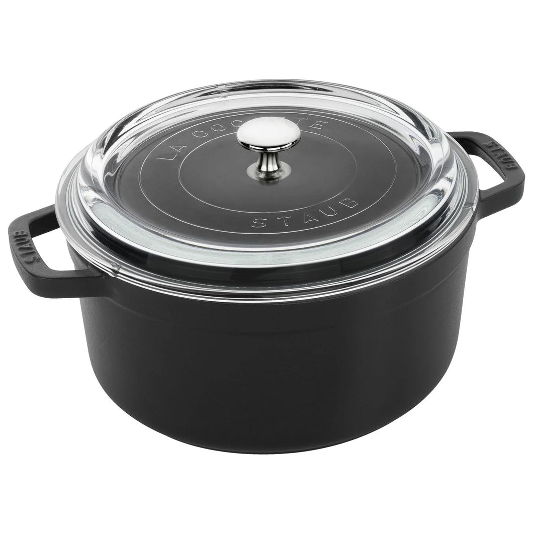 Staub 4 Qt Cocotte w/ Lid Black