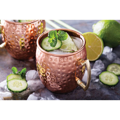 Copper Hammered Mug 16oz