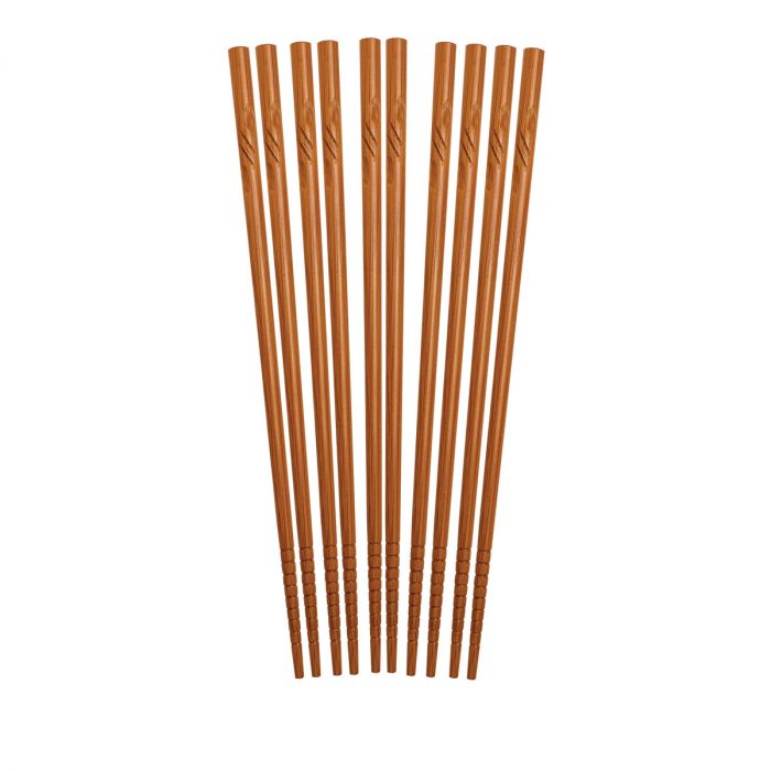 Bamboo Chopsticks Engraved Set of 5